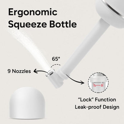 Easy@Home Portable Bidet – 380ml Travel Peri Bottle, Leakproof & Battery-Free