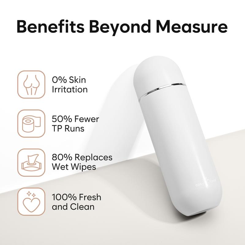 Easy@Home Portable Bidet – 380ml Travel Peri Bottle, Leakproof & Battery-Free