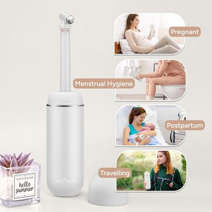 Easy@Home Portable Bidet – 380ml Travel Peri Bottle, Leakproof & Battery-Free